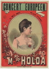 Concert Européen, 5 rue Biot (Place Clichy). Mlle Holda (1890)