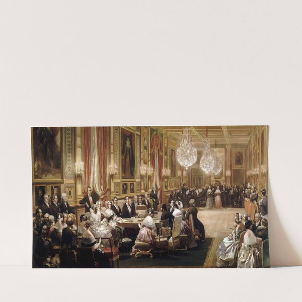 Concert In The Gallerie Des Guise At Chateau D’eu (1844) by Eugène Lami