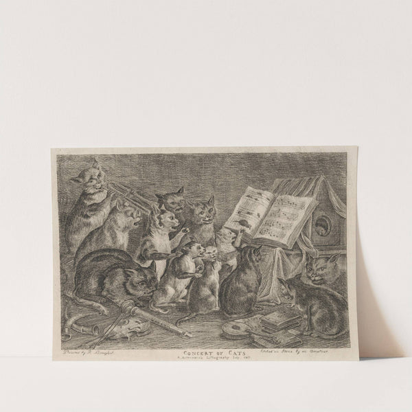 Concert of Cats (1817) by Rudolph Ackermann