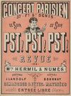 Concert-Parisien, 37 F(aubour)g St Denis… Pst! Pst! Pst! Revue de Mrs Hermil & Numès (1880)