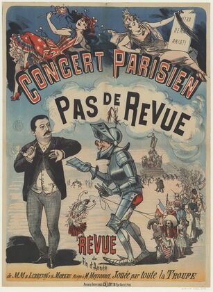 Concert-Parisien. Pas de revue. Revue de fin d’année de MM. B. Lebreton et H. Moreau (1889)