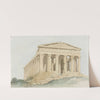 Concorde tempel binnen muren van oude Agrigentum (1778) by Abraham-Louis-Rodolphe Ducros