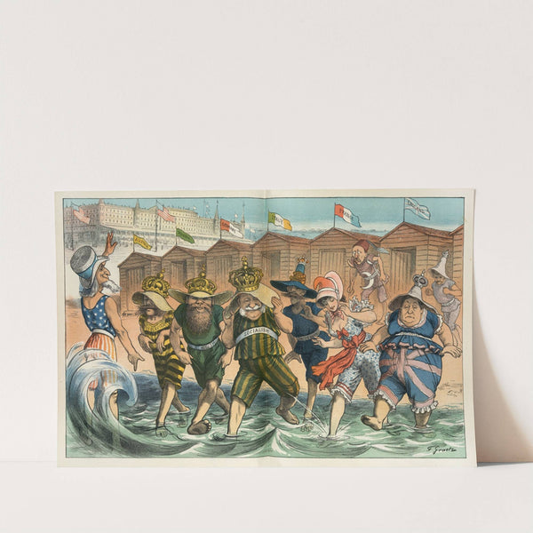 Coney Island and the crowned heads (1882) by Friedrich Graetz