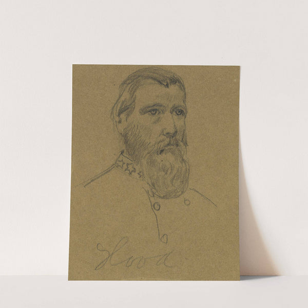 Confederate General John Bell Hood by Alfred Rudolph Waud
