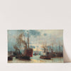 Congested Waters On The Thames by Charles William Wyllie