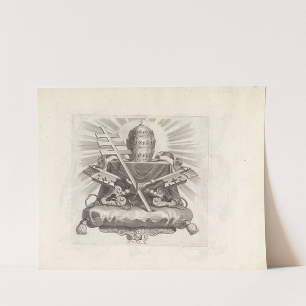 Console met pauselijke attributen (1673-1743) by Robert van Audenaerde