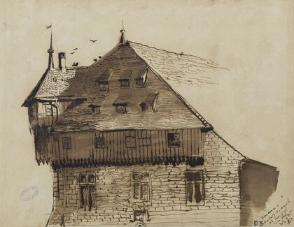 Constance. Palais du concile où fut jugé Jean Hus (1869) — size preview