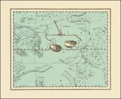Constellation map – Libra (1900)