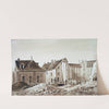 Construction de la bibliothèque Sainte-Geneviève, sur une partie des terrains occupés par le collège Sainte-Barbe. by Auguste-Sébastien Bénard