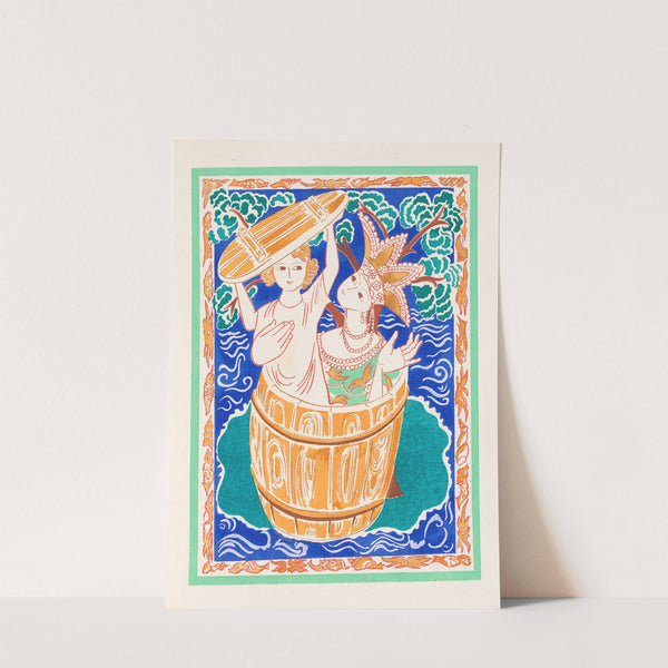 Conte de tsar Saltan et de son fils le glorieux et puissant prince Gvidon Saltanovitch, et de sa belle princesse Cygne pl 6 by Natalia Goncharova