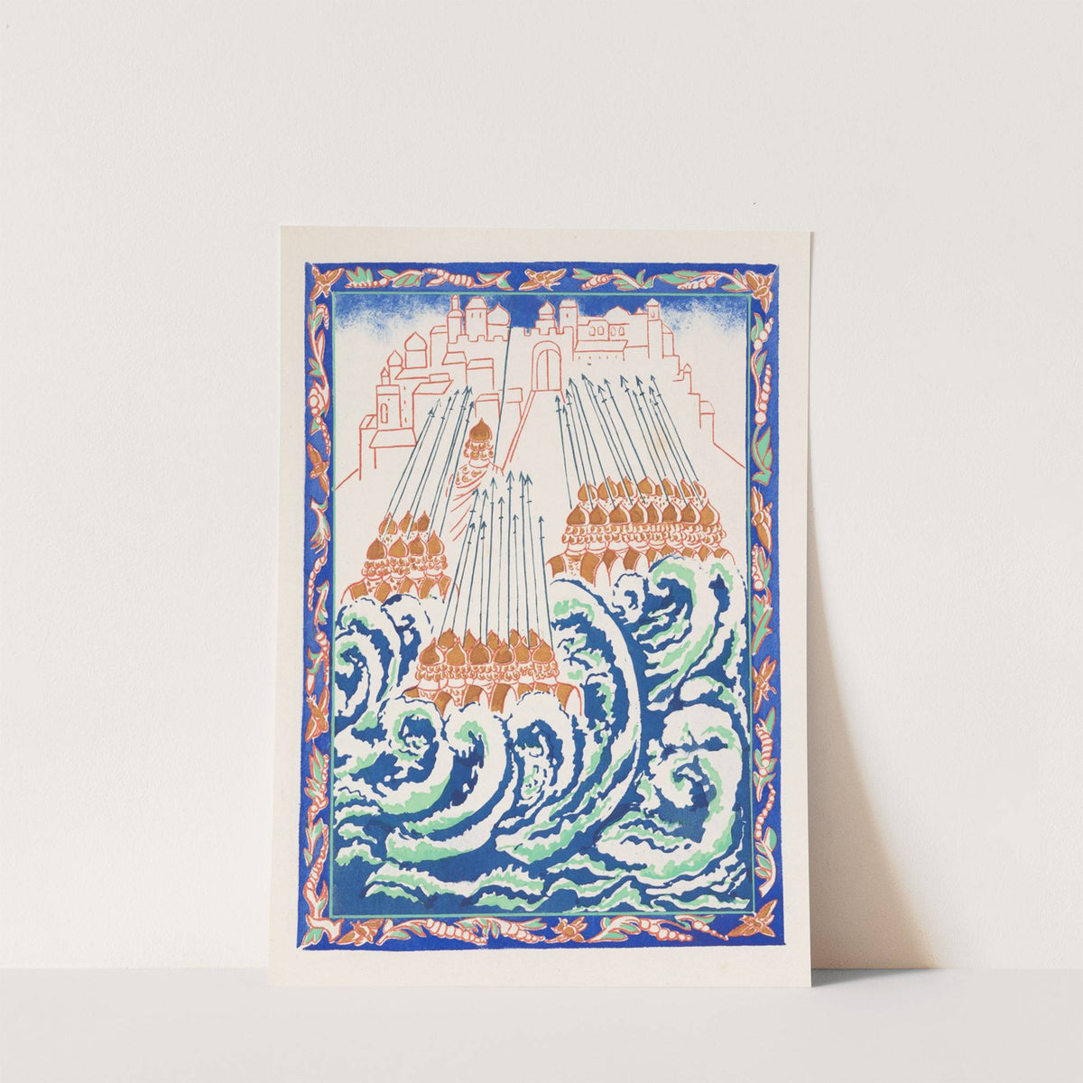 Conte de tsar Saltan et de son fils le glorieux et puissant prince Gvidon Saltanovitch, et de sa belle princesse Cygne pl 9 by Natalia Goncharova