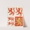 Conventional Forms of Animals ; Lions; rampant, passant, and passant regardant by Augustus Pugin