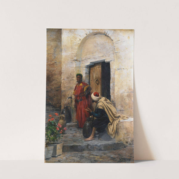 Conversation A La Fontaine by Eugène Girardet