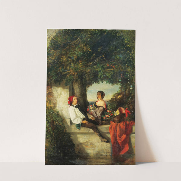 Conversation sous un arbre (1840) by Celestin Nanteuil