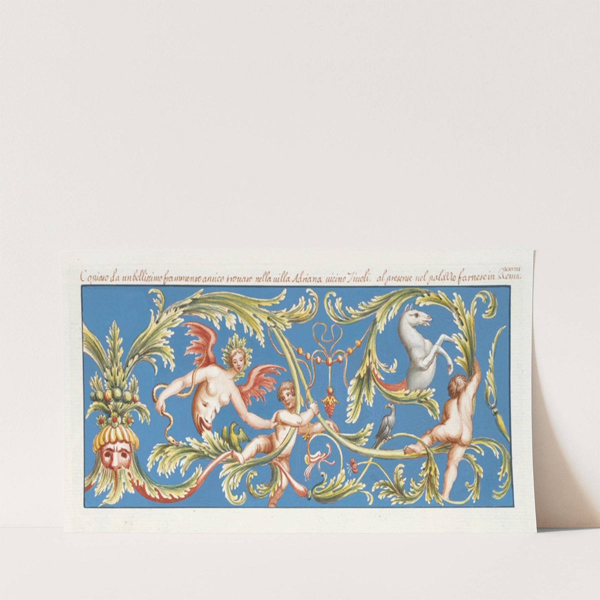 Copiato da un bellissimo fra momento antico trovato nella villa Adriana vicino Tivoli, al presente nel palazzo Farnese in Roma. (1783) by Pierre-Jean Mariette