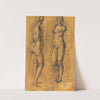 Copy of an Antique Statue of a Standing Woman (two views), over a Sketch of a Putto by Jacopo da Empoli