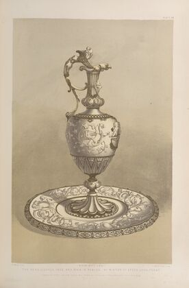 The renaissance vase and dish in parian