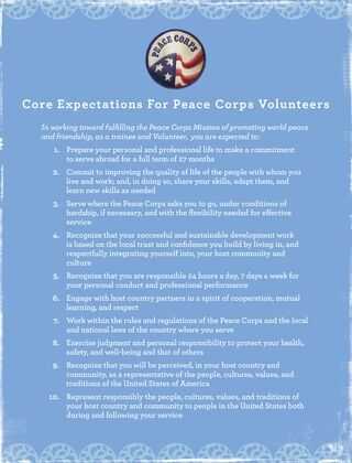 Core Volunteer Expectations