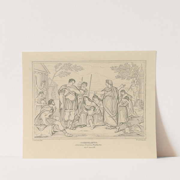 Coriolanus; Coriolanus, Volumnia, Virgilia, &c., act V, scene III (19th century) by William Francis Starling