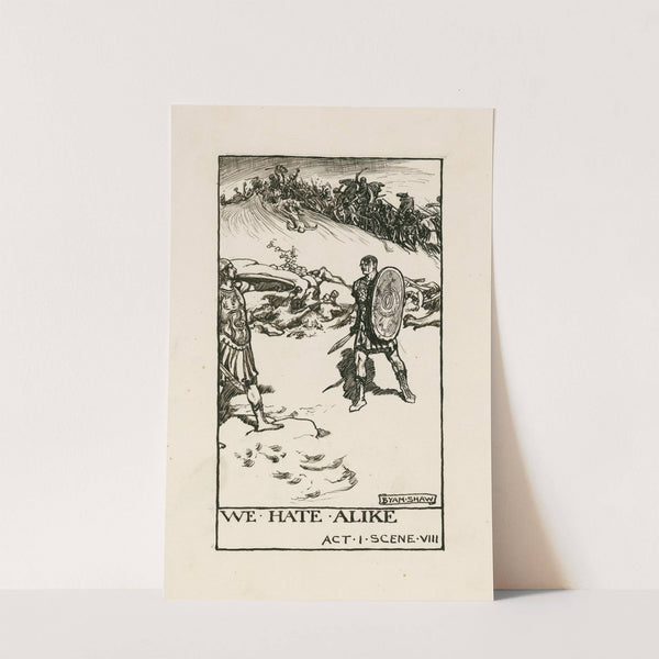 Coriolanus; We hate alike Act I Scene VIII (1900) by Byam Shaw