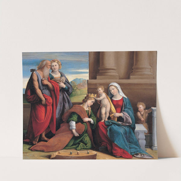 Coronation of Saint Catherine by Garofalo and workshop