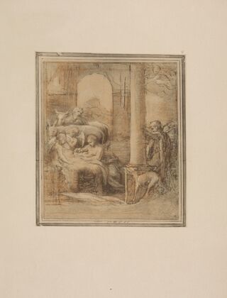 Correggio – Study for a nativity scene