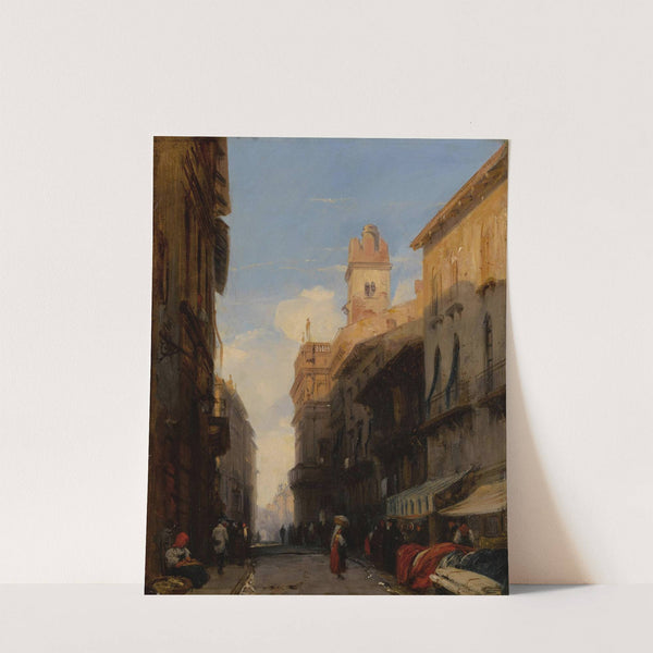 Corso Sant&#039;Anastasia, Verona by Richard Parkes Bonington