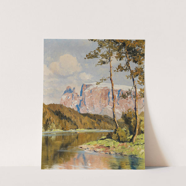 Costalovarasee mit Schlern by Hans Maurus