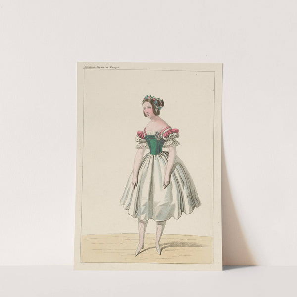 Costume de Melle. Fanny Essler [sic], rôle de Lauretta, dans La tarentule. Ballet. Académie Royale de Musique. Acte II (1840-1850) by Martinet-Hautecoeur