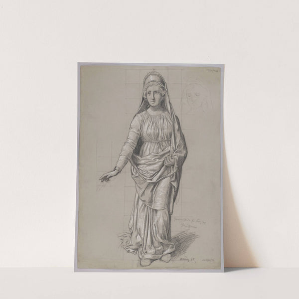 Costume Design for Frigg (1895) by Hans Thoma