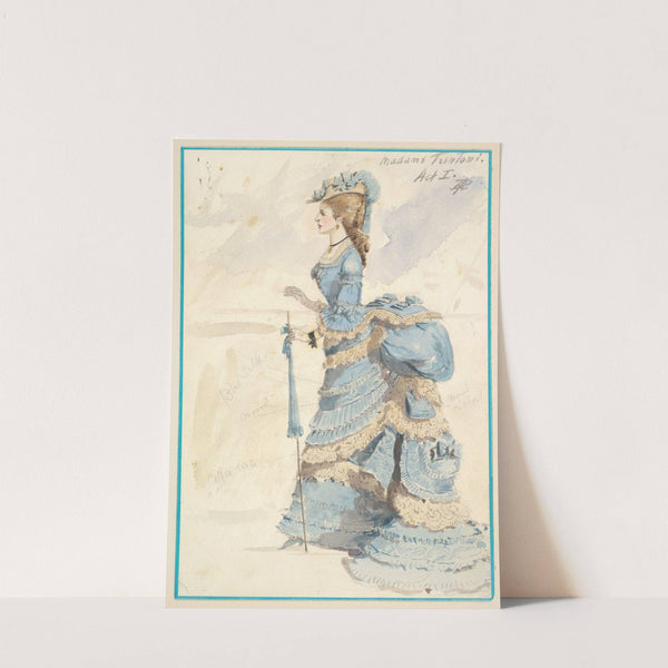Costume Design for &#039;Madame Trentoni&#039;, Act I by Percy Anderson