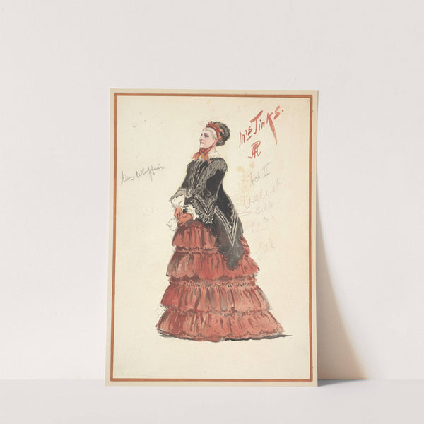Costume Design for &#039;Mrs. Jinks&#039;, Act II by Percy Anderson