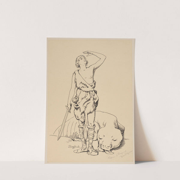 Costume Design for Siegfried (1896) by Hans Thoma