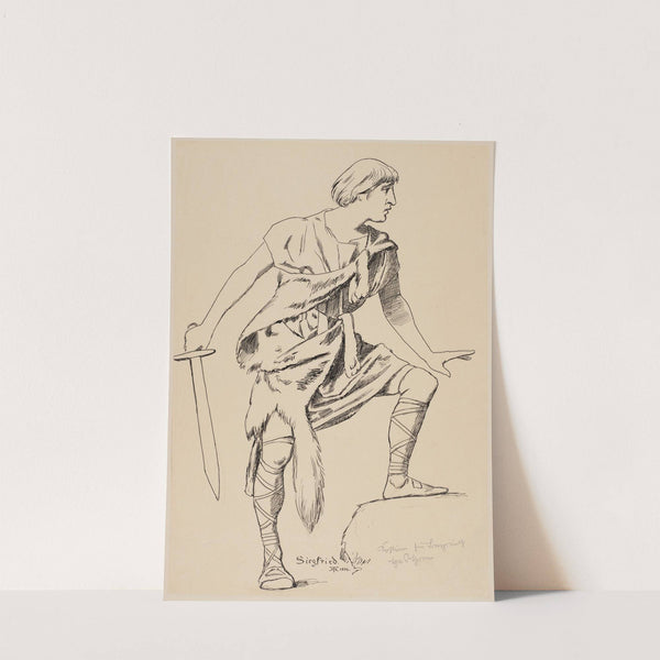 Costume Design for Siegfried (1896) by Hans Thoma