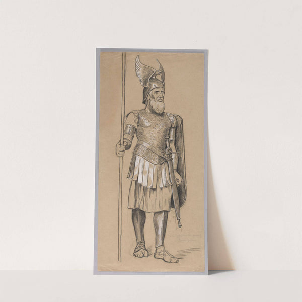 Costume Design for Wotan as the God of War (1895 - 1897) by Hans Thoma