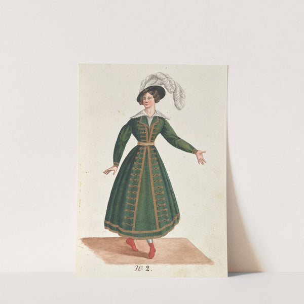 Costume designs for the ballet La Pastorella Svizzera Pl.2 by Vincenzo Battistini