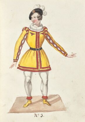 Costume designs for the ballet La Pastorella Svizzera Pl.3 — size preview