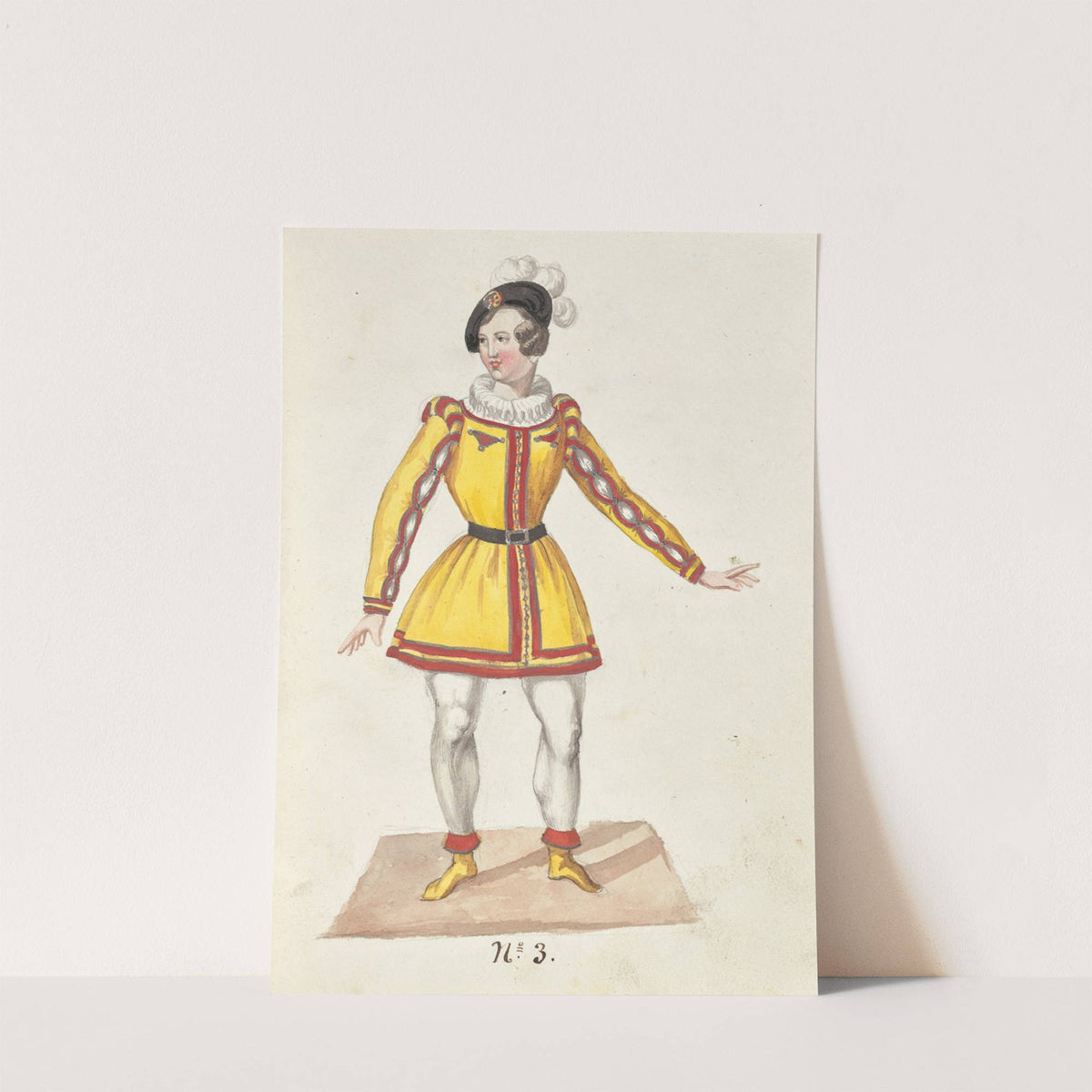 Costume designs for the ballet La Pastorella Svizzera Pl.3 by Vincenzo Battistini