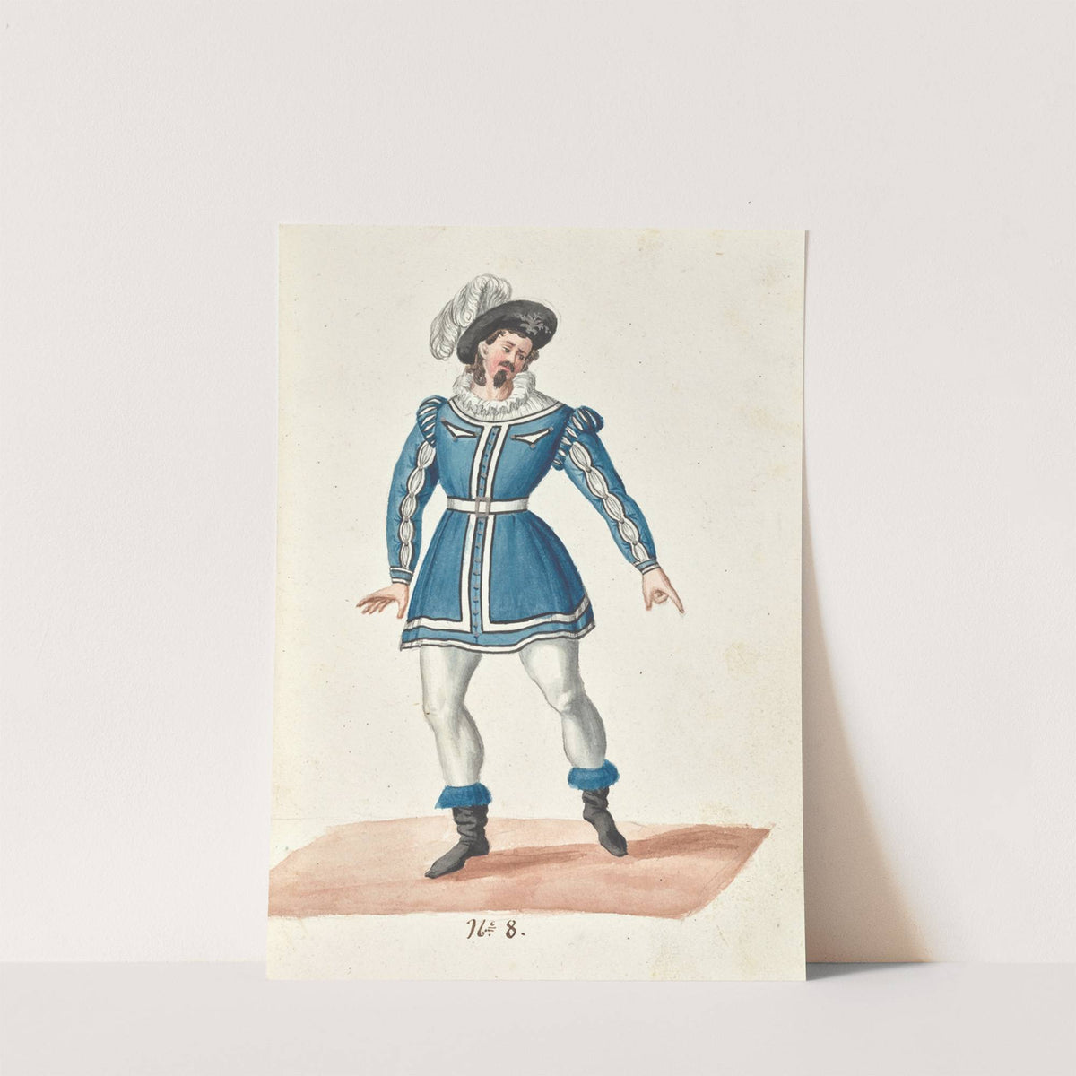 Costume designs for the ballet La Pastorella Svizzera Pl.8 by Vincenzo Battistini