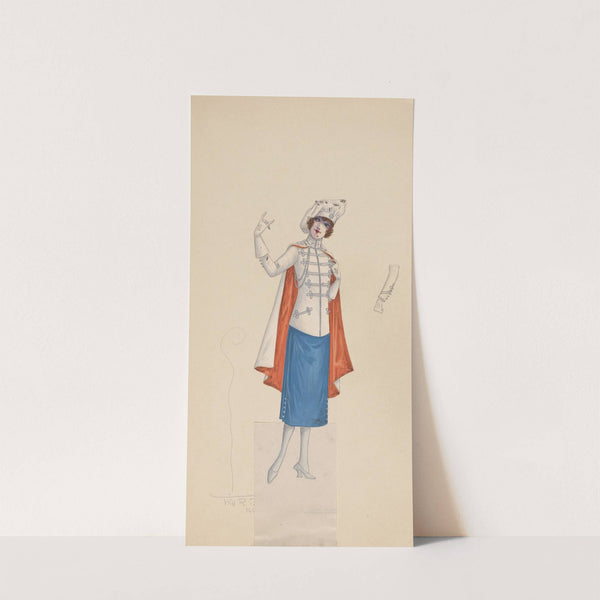 Costume for girls in red, white, and blue (1922) by Will R. Barnes