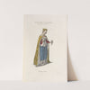 Costume royal d&#039;Anne de Bretagne, tiré des heures de cette reine. by Nicolas Xavier Willemin