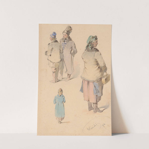 Costume Studies by Friedrich Carl von Scheidlin