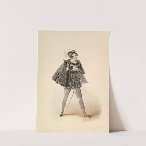 Costume Study for Belmonte in the &#039;Abduction from the Seraglio&#039; by W.A. Mozart by Johann Georg Christoph Fries