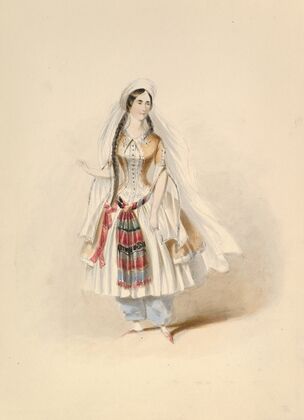 Costume Study for Blonde in the ‘Abduction from the Seraglio’ by W.A. Mozart