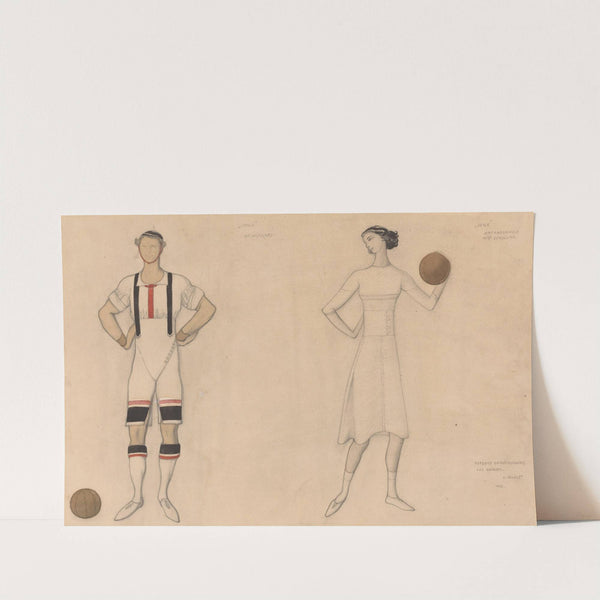 Costume Study for &#039;Jeux&#039; by Léon Bakst