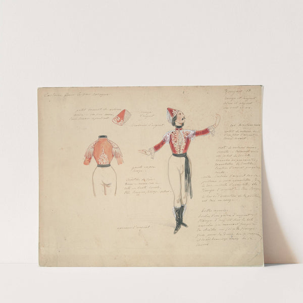 Costume Study for Male Gypsy in &#039;Zingaro&#039; by Paul Gavarni