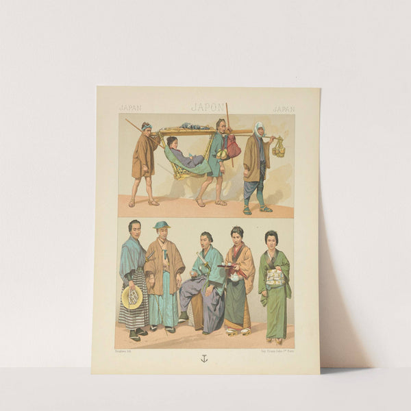 Costumes civils;moyens de transport (1876-1888) by Auguste Racinet
