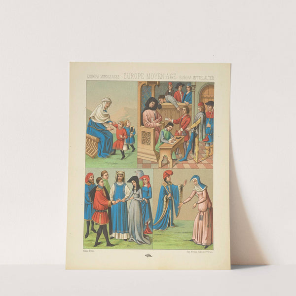 Costumes civils – scene judiciaires (1876-1888) by Auguste Racinet