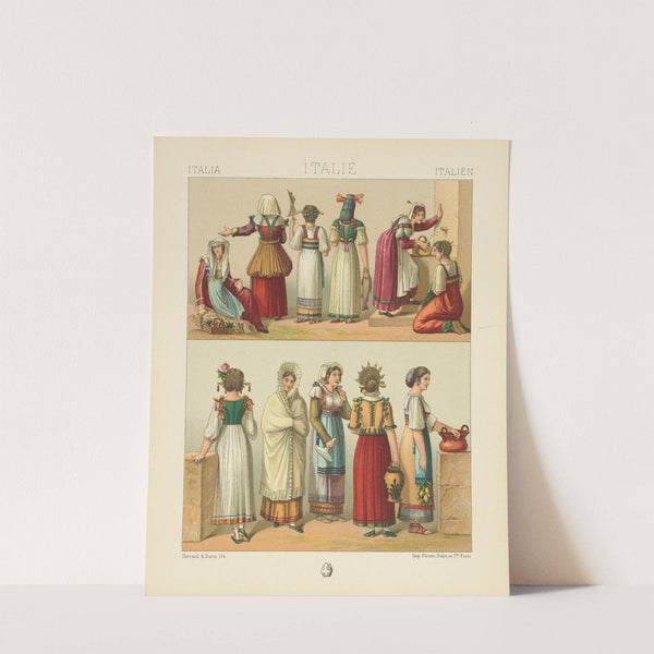 Costumes de femmes du peuple (1876-1888) by Auguste Racinet