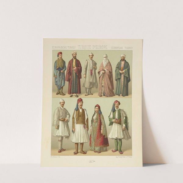 Costumes des Vilayets de Yania et de Selanik – (empire ou basse Albanie, Thessalie, Macedoine) (1876-1888) by Auguste Racinet